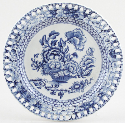 Plate pierced rim c1825